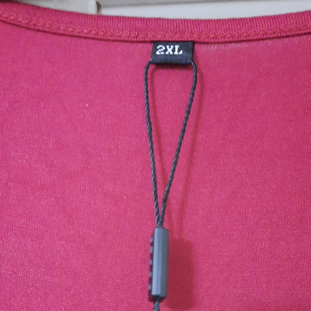 Chic Long Sleeve Red OUGES Maternity Maxi Dress S… - image 3